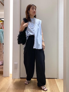 「混合」｜Juntaさん（レディース・157cm）の夏コーディネート
