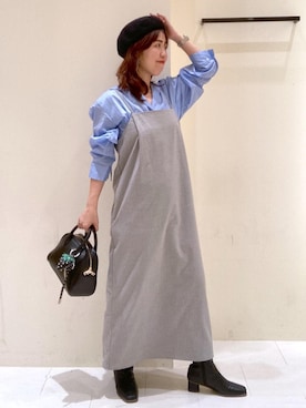 「アイテム（キーホルダー）」を使った、Juntaさん（レディース・157cm）の秋コーディネート