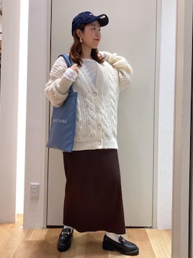 「アイテム（ダウンジャケット/コート）」を使った、Juntaさん（レディース・157cm・30代）の秋コーディネート