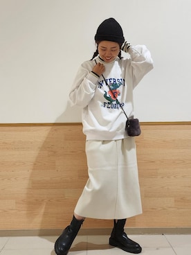 「アイテム（ワンピース/ドレス）」を使った、Juntaさん（レディース・157cm・30代）の秋コーディネート