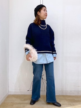 「アイテム（帽子）」を使った、Juntaさん（レディース・157cm・30代）の秋コーディネート