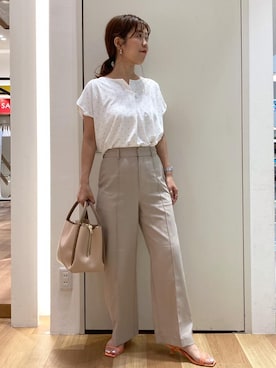 「アイテム（パンツ）」を使った、Juntaさん（レディース・157cm・30代）の夏コーディネート