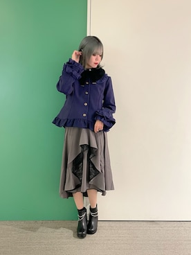 「アイテム（ピーコート）」を使った、sach1さん（レディース・166cm）の秋コーディネート