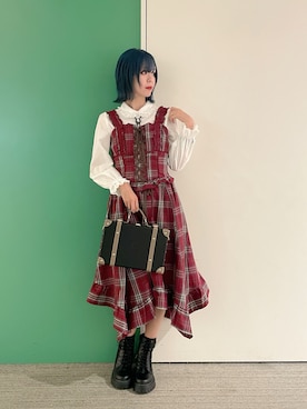 「アイテム（ボストンバッグ）」を使った、sach1さん（レディース・166cm）の秋コーディネート