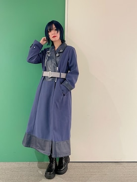 「アイテム（ダッフルコート）」を使った、sach1さん（レディース・166cm）の秋コーディネート