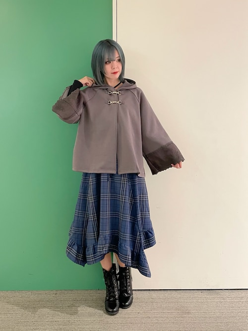 タータンチェックイレヘムスカート（スカート）｜axes femme