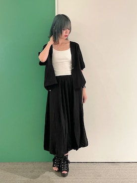「axes femme（アクシーズファム）のアイテム（ブルゾン）」を使った、sach1さん（レディース・166cm）の夏コーディネート