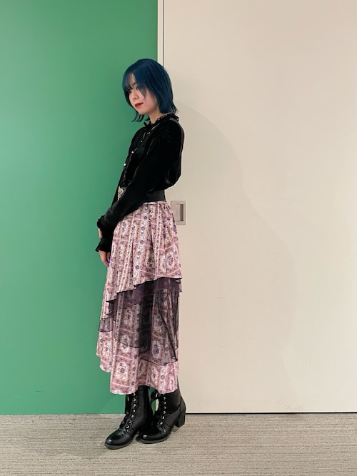 セール】ローズ・ステンドグラススカート（スカート）｜axes femme