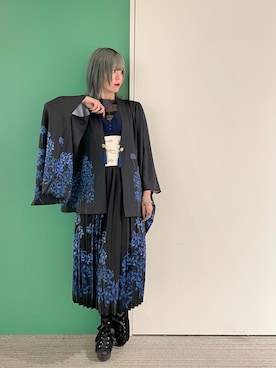 「モード系」｜「アイテム（ワンピース/ドレス）」を使った、sach1さん（レディース・166cm）の夏コーディネート