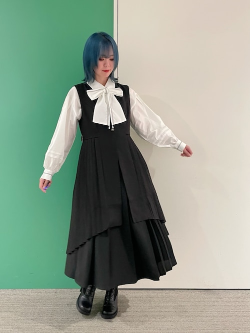プリーツフィッシュテールジレ（ベスト）｜axes femme（アクシーズ