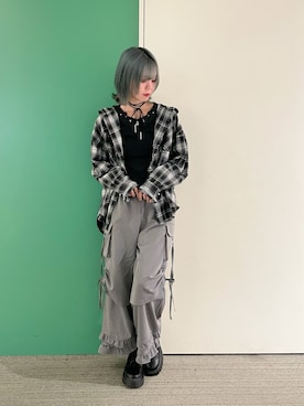 「アイテム（タンクトップ）」を使った、sach1さん（レディース・166cm）の秋コーディネート