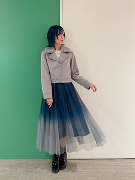 「アイテム（ダッフルコート）」を使った、sach1さん（レディース・166cm）の冬コーディネート