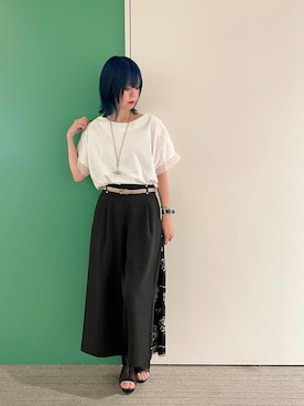 「アイテム（ブーツ）」を使った、sach1さん（レディース・166cm）の夏コーディネート