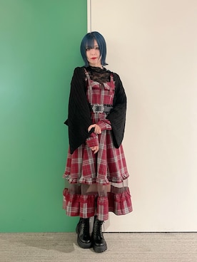 「アイテム（ストール/ショール）」を使った、sach1さん（レディース・166cm）の秋コーディネート