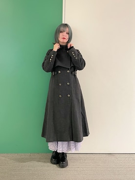 「アイテム（ダッフルコート）」を使った、sach1さん（レディース・166cm）の秋コーディネート