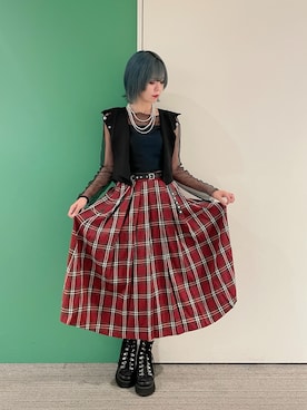 「パンク」｜sach1さん（レディース・166cm）の夏コーディネート