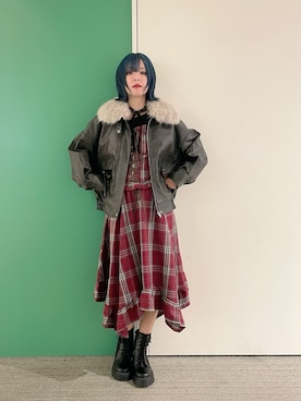 「アイテム（その他アウター）」を使った、sach1さん（レディース・166cm）の秋コーディネート