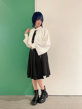 「アイテム（スカート）」を使った、sach1さん（レディース・166cm）の秋コーディネート