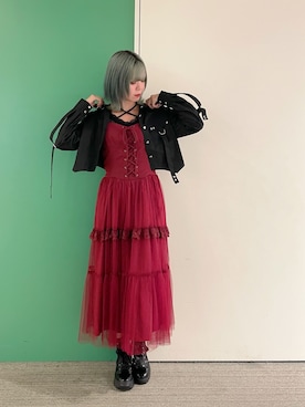 「アイテム（タンクトップ）」を使った、sach1さん（レディース・166cm）の秋コーディネート