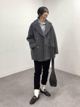 「RIVE DROITE（リヴドロワ）のレザービットローファー（ローファー）」を使った、rd_usui558さん（レディース・163cm）の秋コーディネート