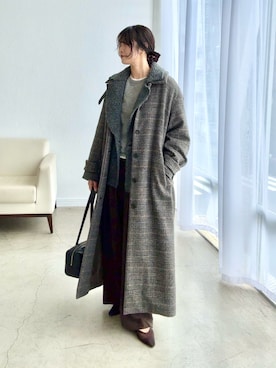「アイテム（ステンカラーコート）」を使った、rd_usui558さん（レディース・163cm）の秋コーディネート