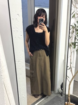 「カーゴスカート」｜rd_usui558さん（レディース・163cm）の夏コーディネート
