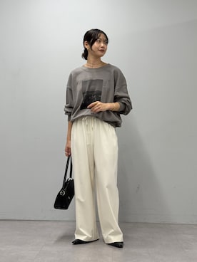 「RIVE DROITE（リヴドロワ）の【収納力抜群】2wayハンドルバッグ（ハンドバッグ）」を使った、rd_usui558さん（レディース・163cm）の秋コーディネート