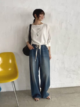 「シア―ブラウス」｜rd_usui558さん（レディース・163cm）の夏コーディネート