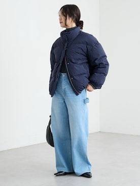 「アイテム（ダウンジャケット/コート）」を使った、rd_usui558さん（レディース・163cm）の秋コーディネート