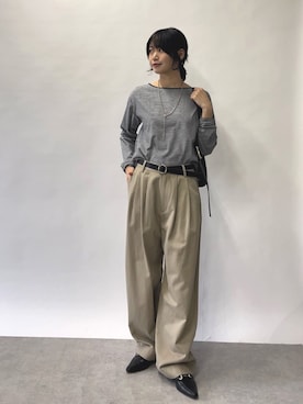 「アイテム（チノパンツ）」を使った、rd_usui558さん（骨格ナチュラル・レディース・163cm）の夏コーディネート