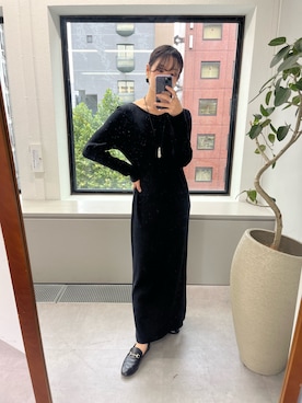 「RIVE DROITE（リヴドロワ）のレザービットローファー（ローファー）」を使った、rd_usui558さん（レディース・163cm）の秋コーディネート