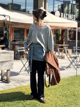 「RIVE DROITE（リヴドロワ）のアイテム」を使った、rd_usui558さん（レディース・163cm）の冬コーディネート