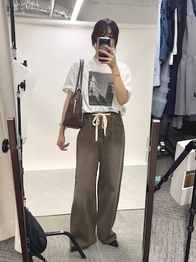 「アイテム（ボストンバッグ）」を使った、rd_usui558さん（レディース・163cm）の夏コーディネート