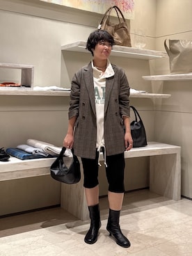 「2.718（ニーテンナナイチハチ）のアイテム」を使った、ggnogurinさん（レディース・157cm）の秋コーディネート