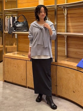 「GALLARDAGALANTE（ガリャルダガランテ）のアイテム（シャツ/ブラウス）」を使った、ggnogurinさん（レディース・157cm）の冬コーディネート