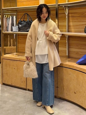 「GALLARDAGALANTE（ガリャルダガランテ）のアイテム（シャツ/ブラウス）」を使った、ggnogurinさん（レディース・157cm）の冬コーディネート