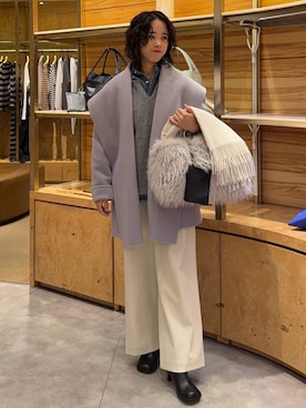 「GALLARDAGALANTE（ガリャルダガランテ）のアイテム（シャツ/ブラウス）」を使った、ggnogurinさん（レディース・157cm）の冬コーディネート