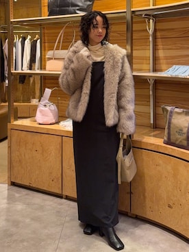 「アイテム（ベスト）」を使った、ggnogurinさん（レディース・157cm・20代）の冬コーディネート