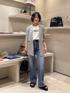 「GALLARDAGALANTE（ガリャルダガランテ）のネックカフ（チョーカー、シルバー系）」を使った、ggnogurinさん（レディース・157cm）の春コーディネート