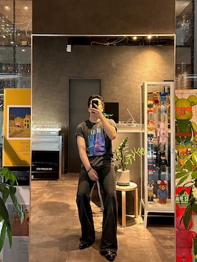 「Acne Studios（アクネストゥディオズ）のアイテム」を使った、Jinさん（メンズ・177cm）の夏コーディネート