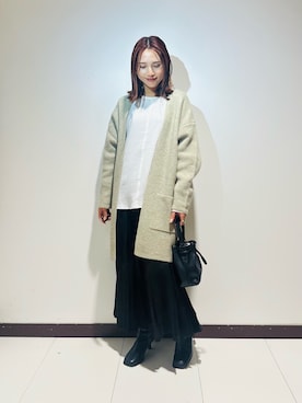 「ITEMS URBANRESEARCH（アイテムズ アーバンリサーチ）のアイテム（シャツ/ブラウス）」を使った、KAMEさん（レディース・160cm）の秋コーディネート