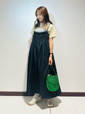 「アイテム（ワンピース）」を使った、KAMEさん（レディース・160cm）の夏コーディネート