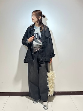 「アイテム（バレエシューズ）」を使った、KAMEさん（レディース・160cm）の冬コーディネート
