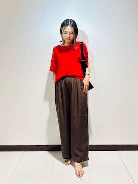 「F by ROSSO（エフバイロッソ）のアイテム」を使った、KAMEさん（レディース・160cm）の夏コーディネート