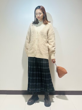 「骨格ナチュラル」｜KAMEさん（レディース・160cm）の冬コーディネート