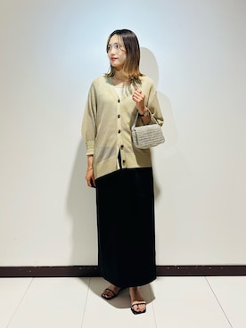 「URBAN RESEARCH DOORS（アーバンリサーチドアーズ）のThe Bagmati　ワンハンドルバッグ（ハンドバッグ、ゴールド系）」を使った、KAMEさん（レディース・160cm）の夏コーディネート