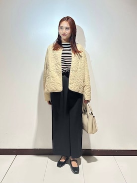 「ノーカラー」｜ameさん（レディース・160cm）の春コーディネート