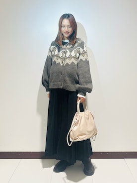 「ITEMS URBANRESEARCH（アイテムズ アーバンリサーチ）のアイテム」を使った、KAMEさん（レディース・160cm）の冬コーディネート