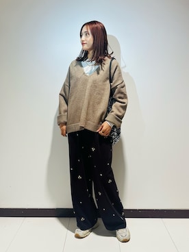 「RODE SKO（ロデスコ）のアイテム」を使った、KAMEさん（レディース・160cm）の秋コーディネート