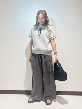 「アイテム（メガネ）」を使った、KAMEさん（レディース・160cm）の秋コーディネート